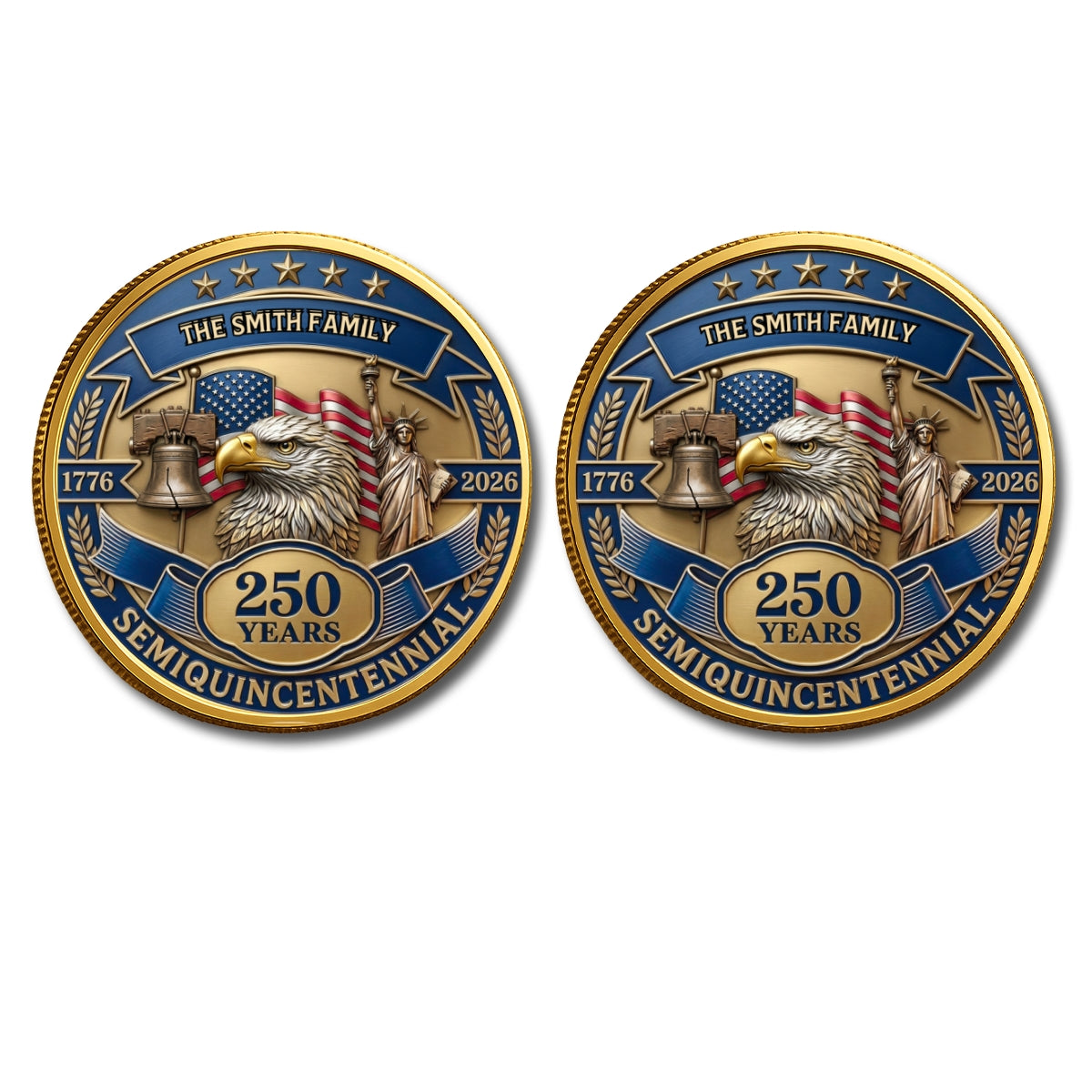 Semiquincentennial - Personalized Commemorative Keepsake Coin