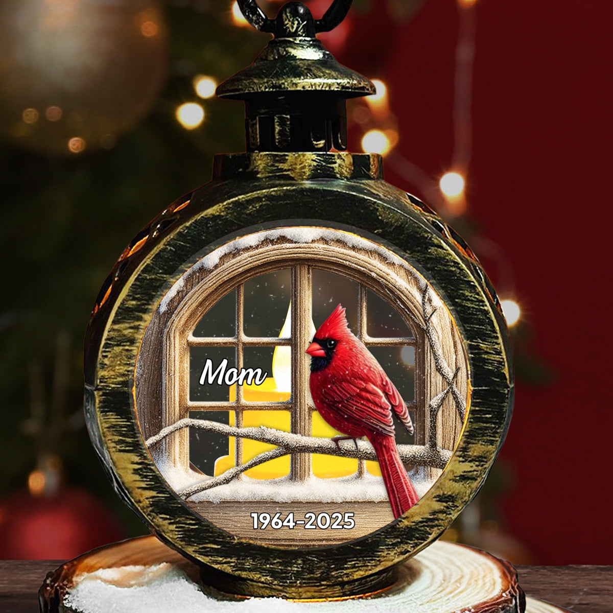 Custom Name Memorial Christmas Night Light, Remembrance Gifts • We Are Always With You - Personalized Christmas Lantern
