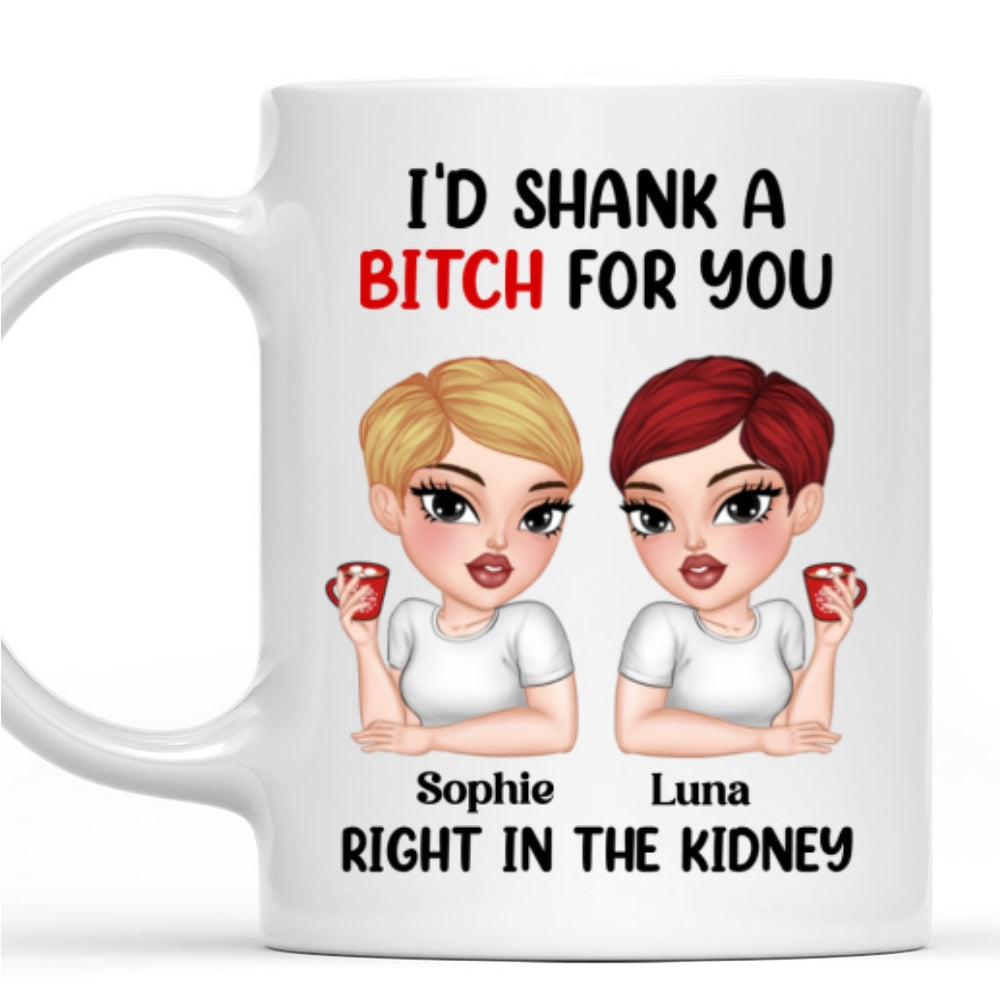 Custom Best Friend, Christmas & Birthday Friendship Keepsake Gift • Shank For You - Personalized Coffee Mug