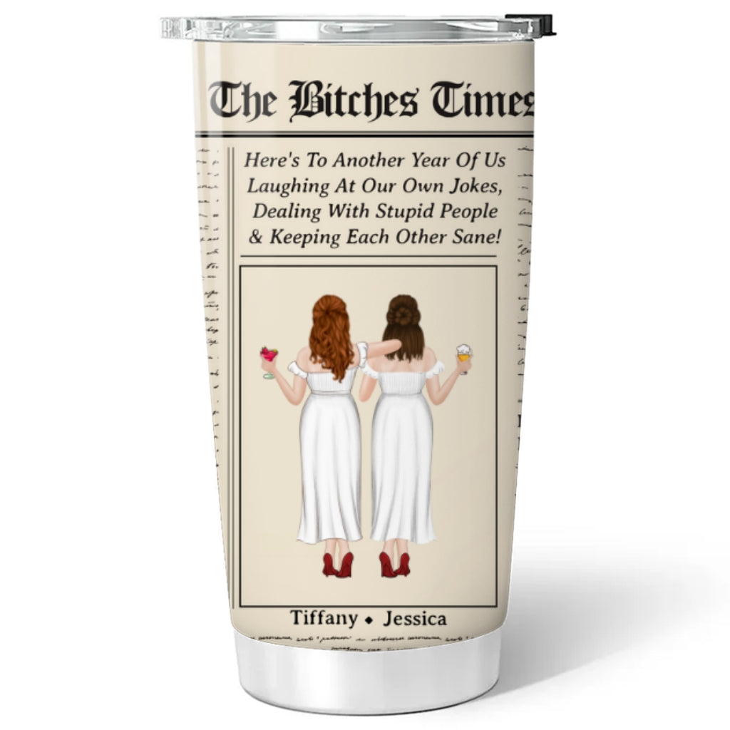 Custom Christmas Birthday Gifts For Best Friend • Keeping Each Other Sane - Personalized Tumbler