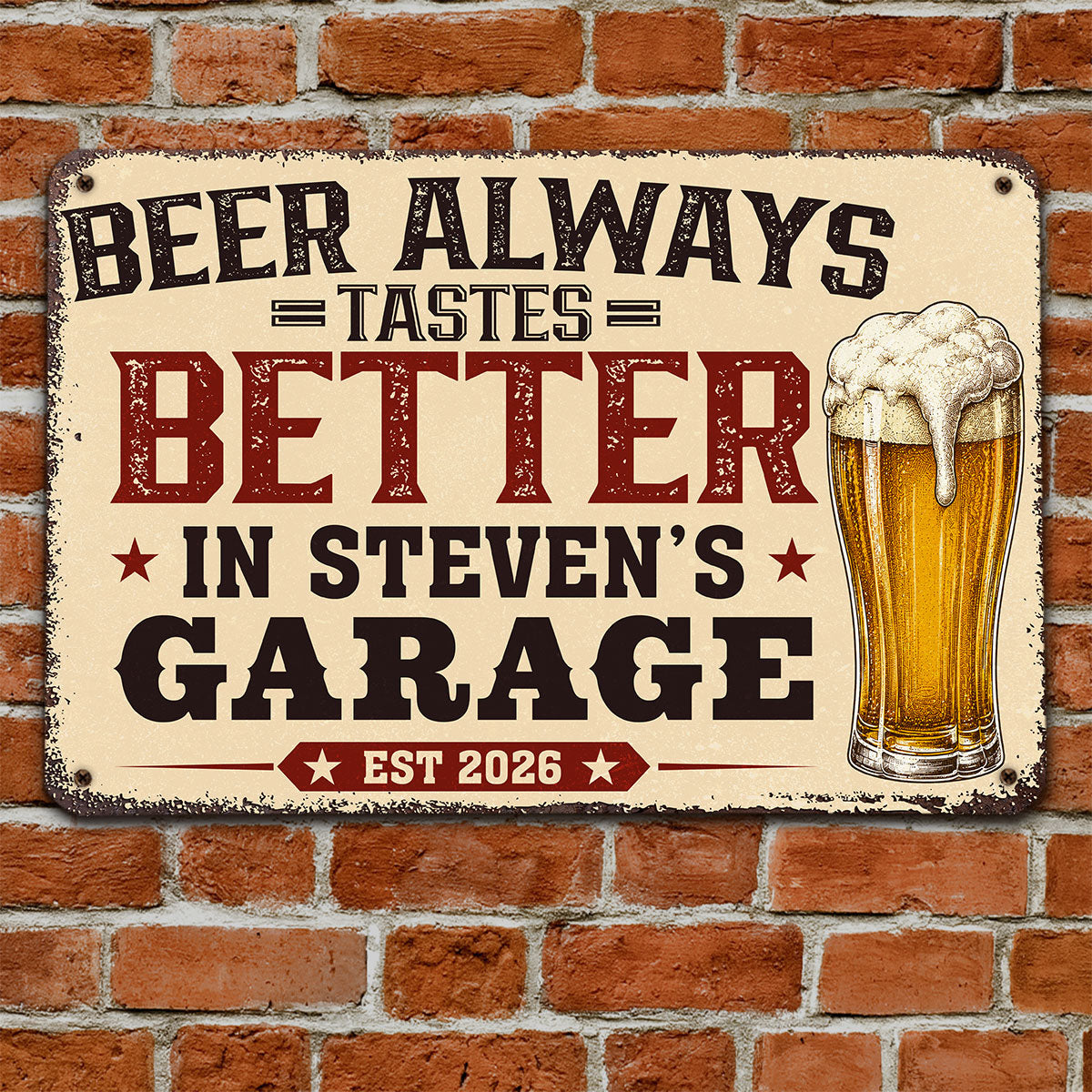 Custom Home & Wall Decor, Birthday & Christmas Gift • Relax Unwind Drink Beer - Personalized Metal Sign