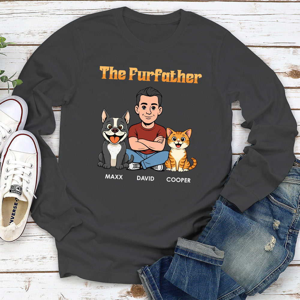 Custom Christmas & Birthday Keepsake Gift • The Furfather Retro - Personalized Shirt