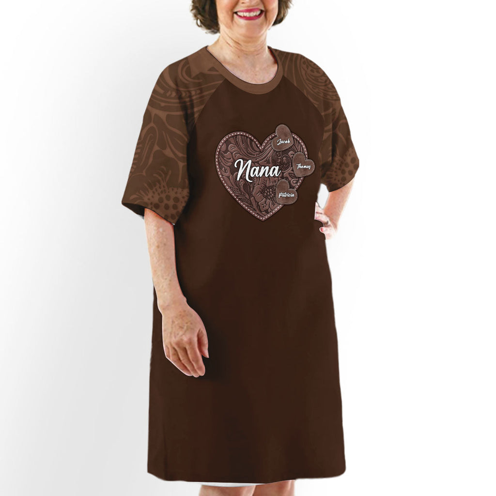 Grandkids Make Life More Grand - Personalized 3/4 Sleeve Dress