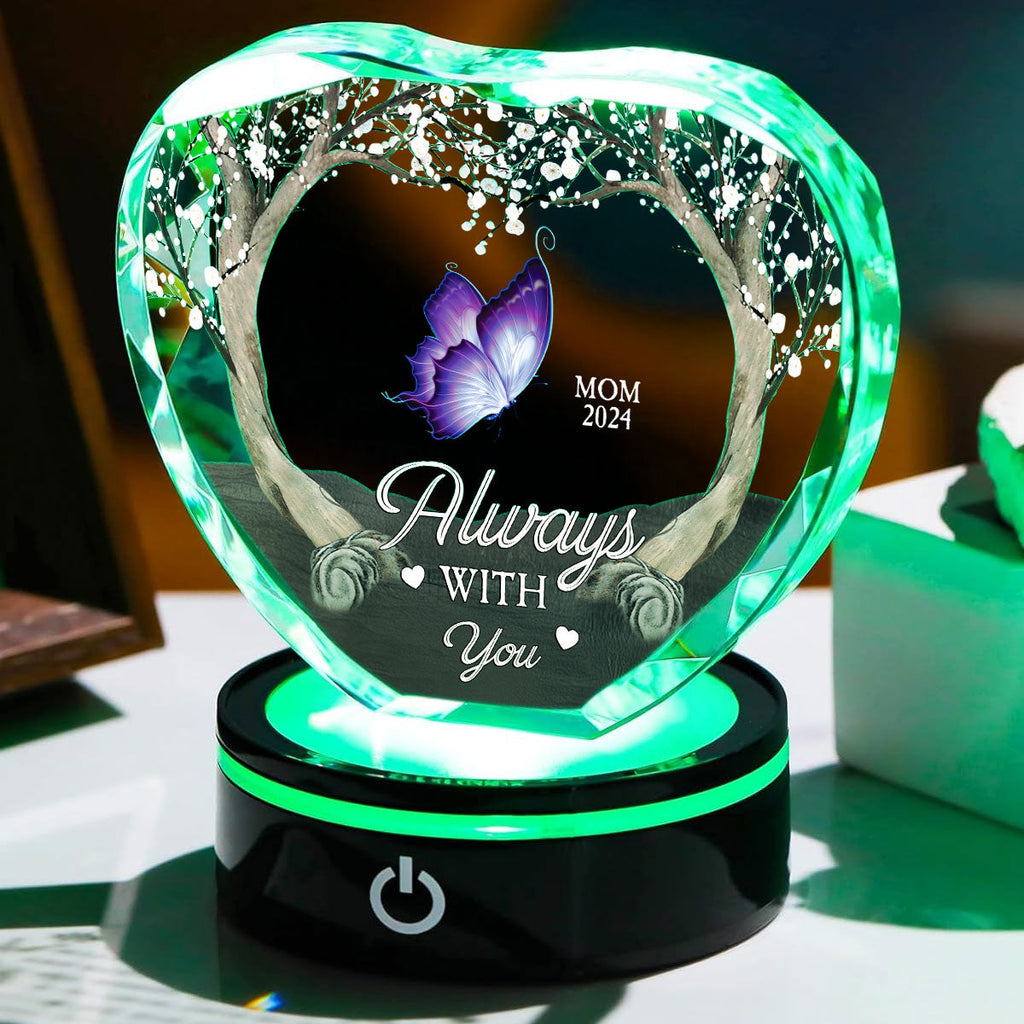 Always With You - Personalized Crystal Led Light