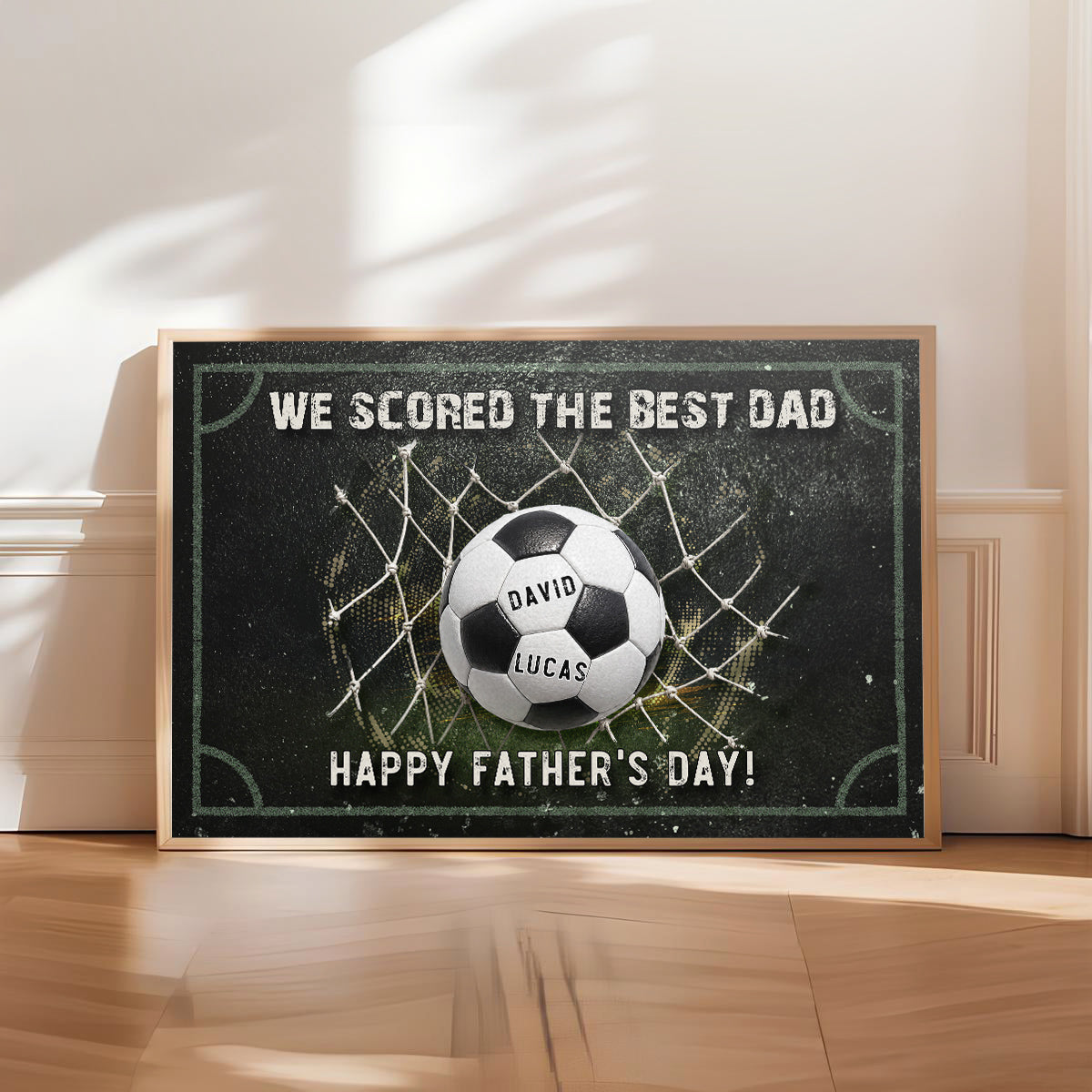 We Scored The Best Dad - Personalized Poster