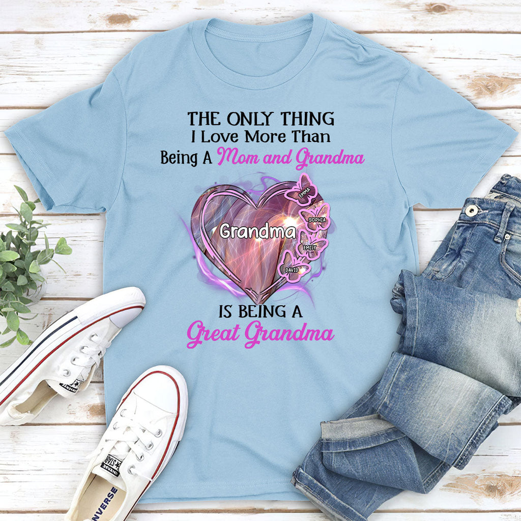 Custom Christmas & Birthday Gift for Grandma • Being A Great Grandma - Personalized Shirt