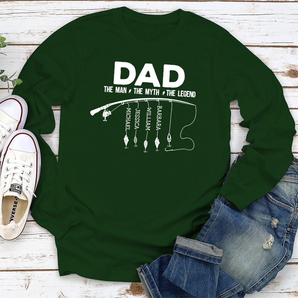 Custom Father's Day, Special Gift for Dad & Grandpa • The Fishing Legend - Personalized Shirt