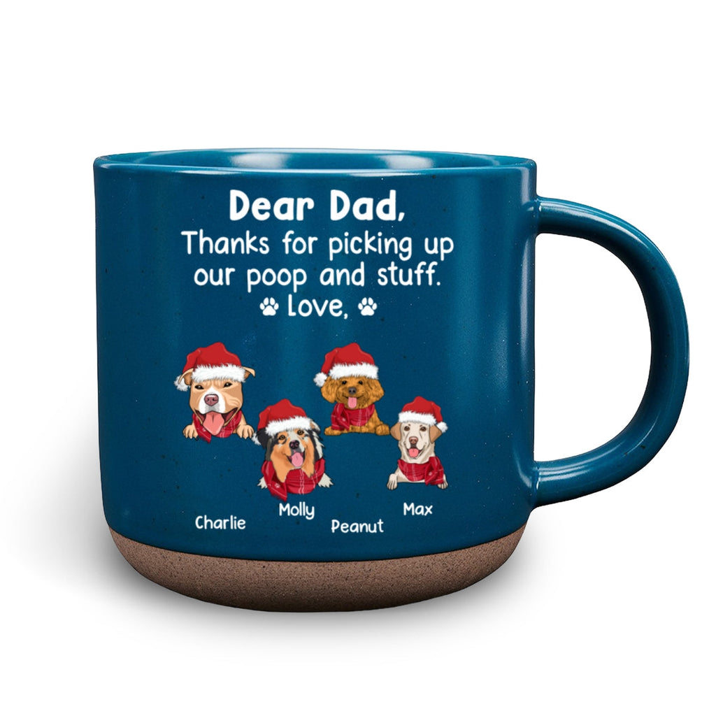 Custom Christmas & Birthday Keepsake Gift • Picking Up My Poop - Personalized Pottery Mug