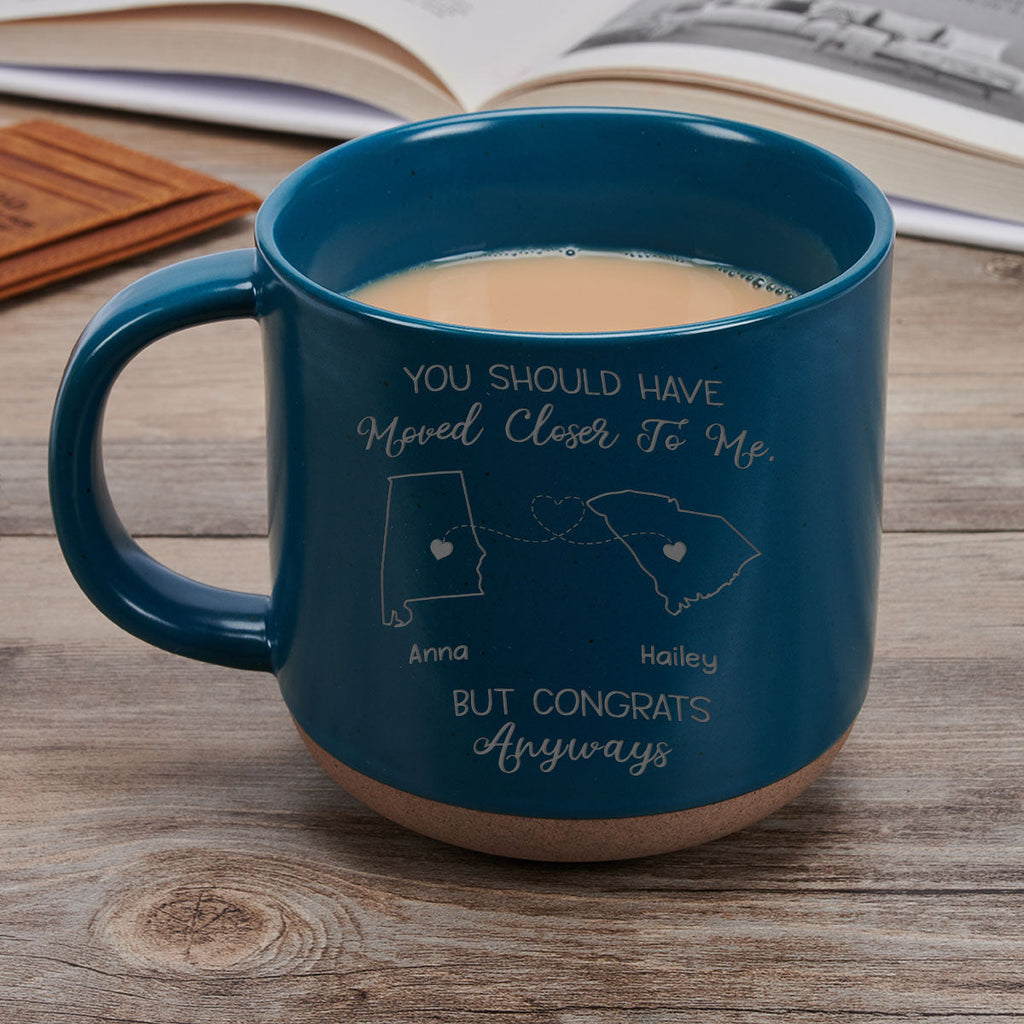 Custom Best Friend, Christmas & Birthday Friendship Keepsake Gift • Hope The Neighbors Like You - Personalized Engraved Pottery Mug