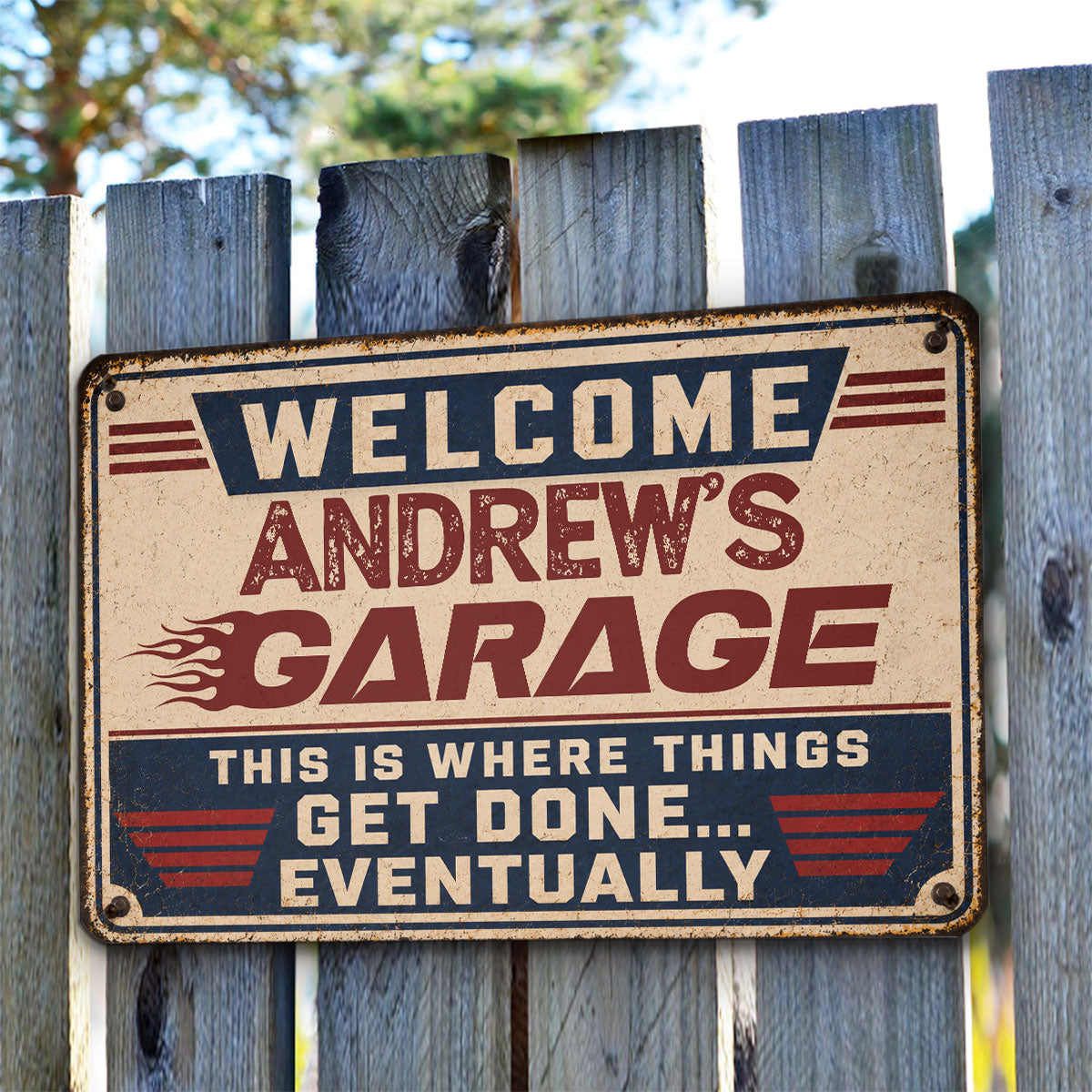 Custom Home & Wall Decor, Birthday & Christmas Gift • Making Magic Eventually Happens - Personalized Metal Sign