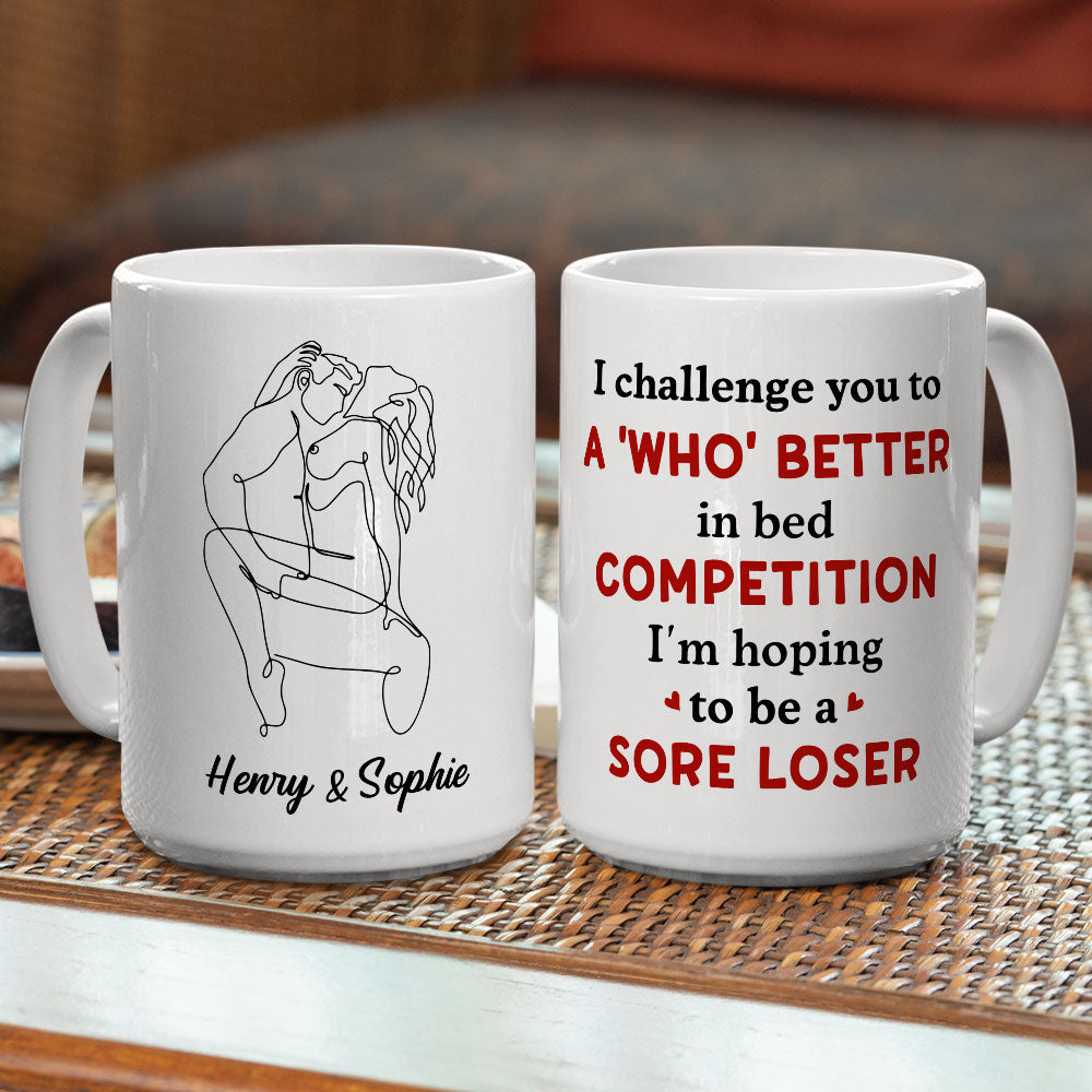 Custom Anniversary Keepsake Gifts For Couple • I Challenge You - Personalized Coffee Mug