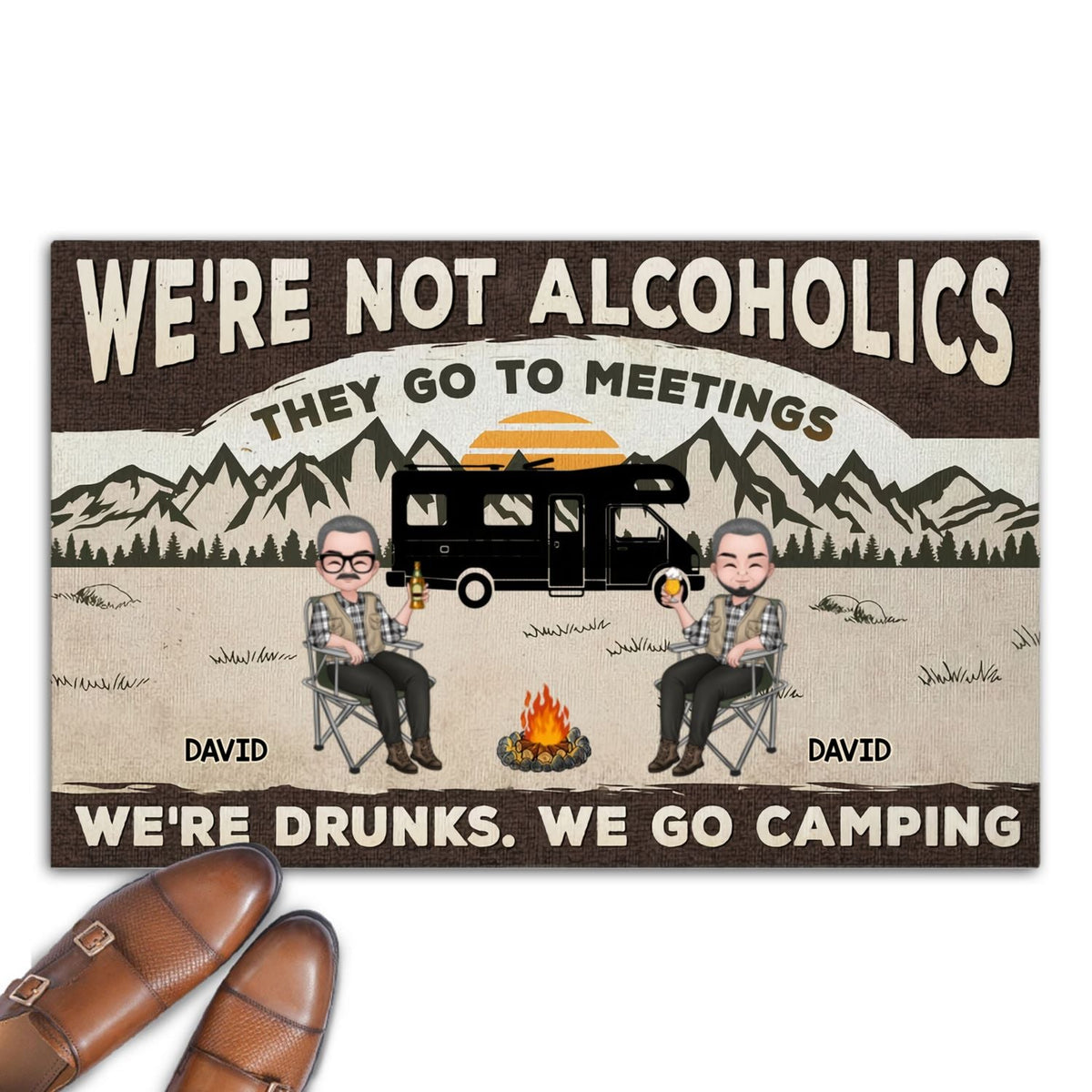 We Are Not Alcoholics - Personalized Doormat