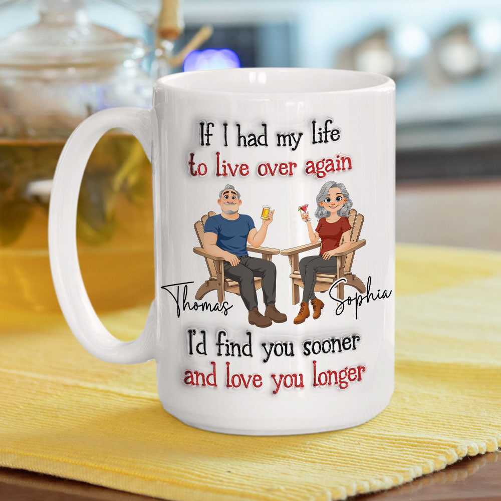 Custom Anniversary Keepsake Gifts For Couple • Love You So Much 2 - Personalized 3D Inflated Effect Mug