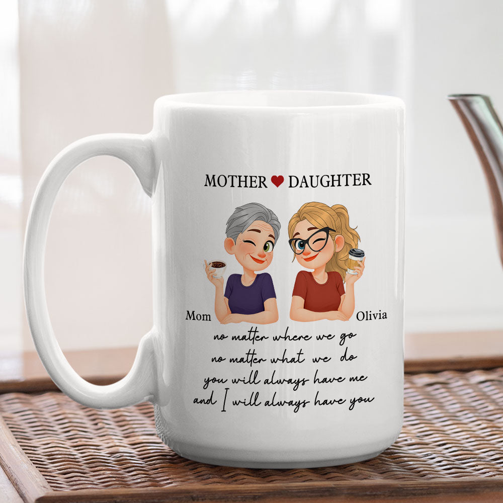 Custom Mother's Day Gift for Mom & Grandma • You Will Always Have Me Mom - Personalized Coffee Mug