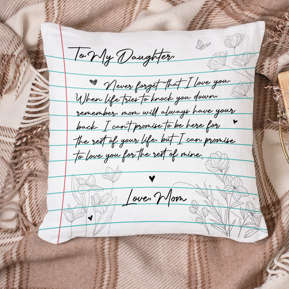 Mom Will Always Have Your Back - Personalized Throw Pillow