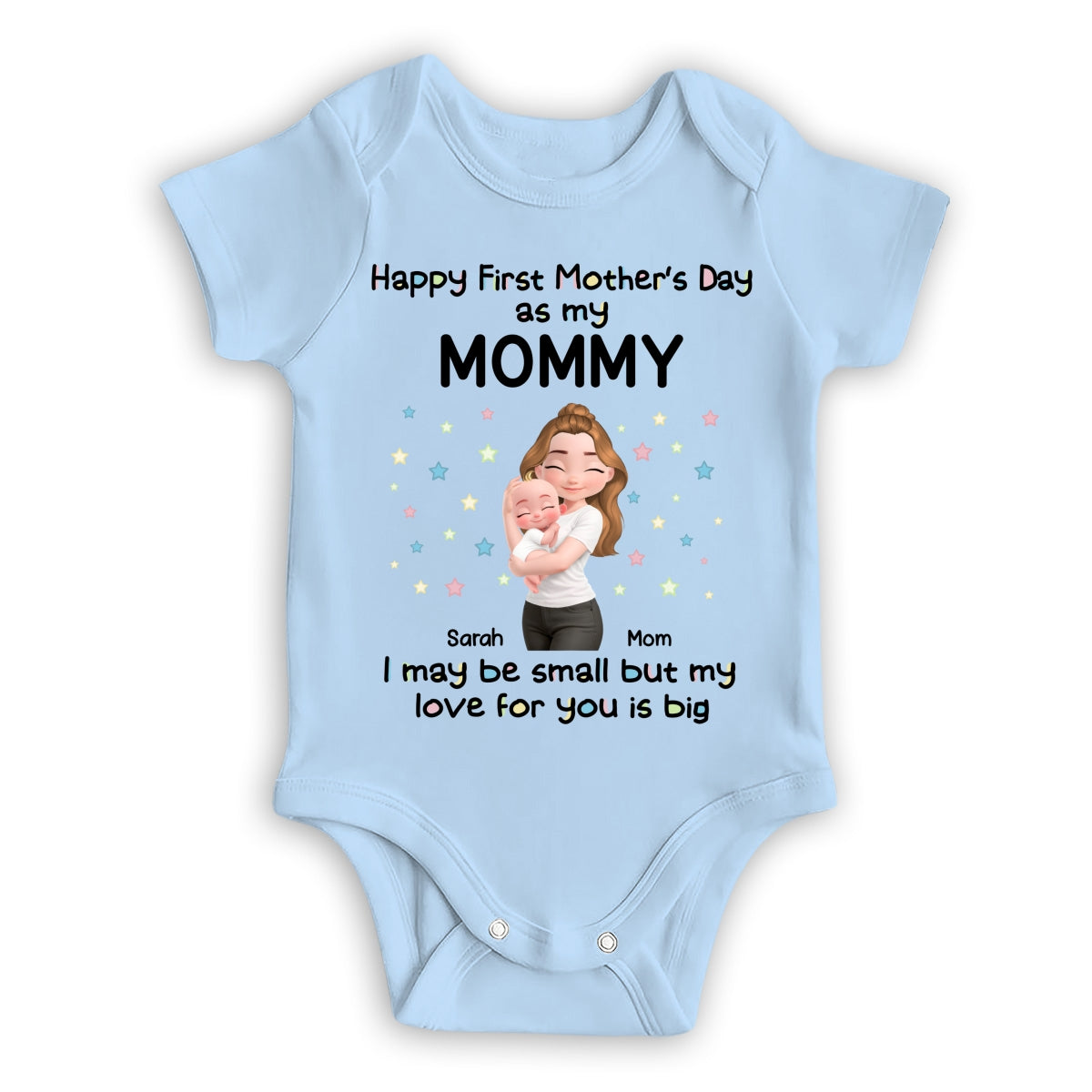 First Mother Day With Baby - Personalized Baby Onesie
