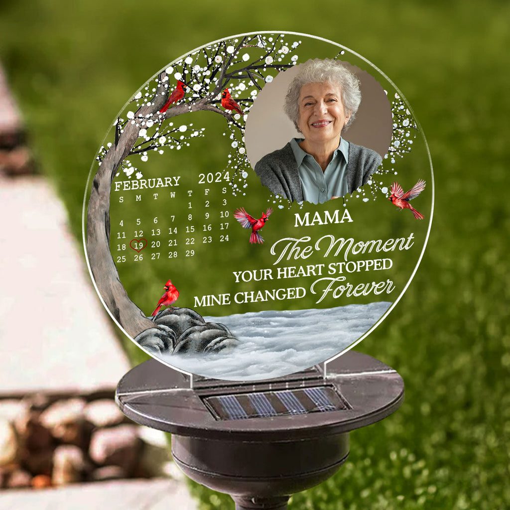 My Heart Changed Forever - Personalized Solar Light