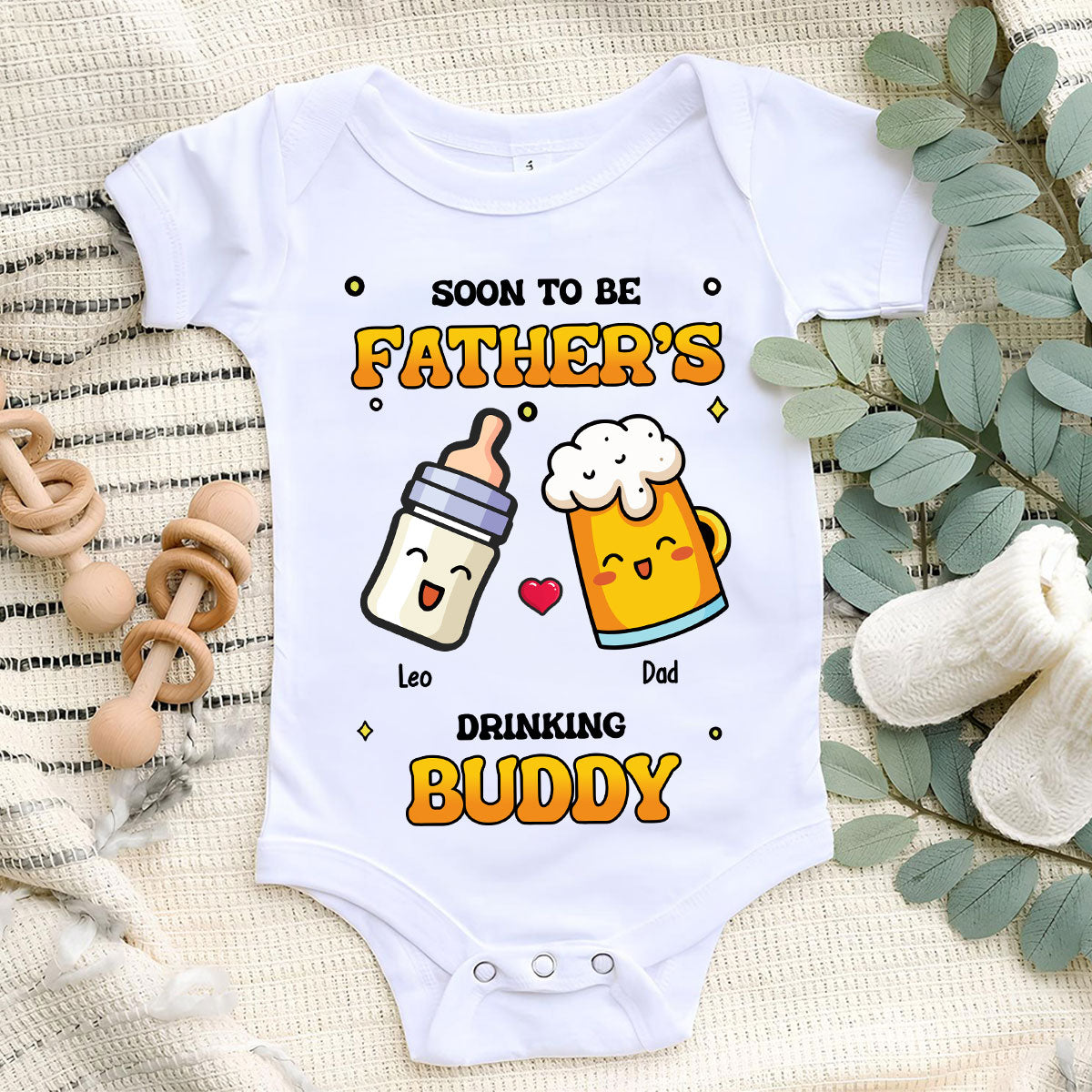 Father Buddy - Personalized Baby Onesie