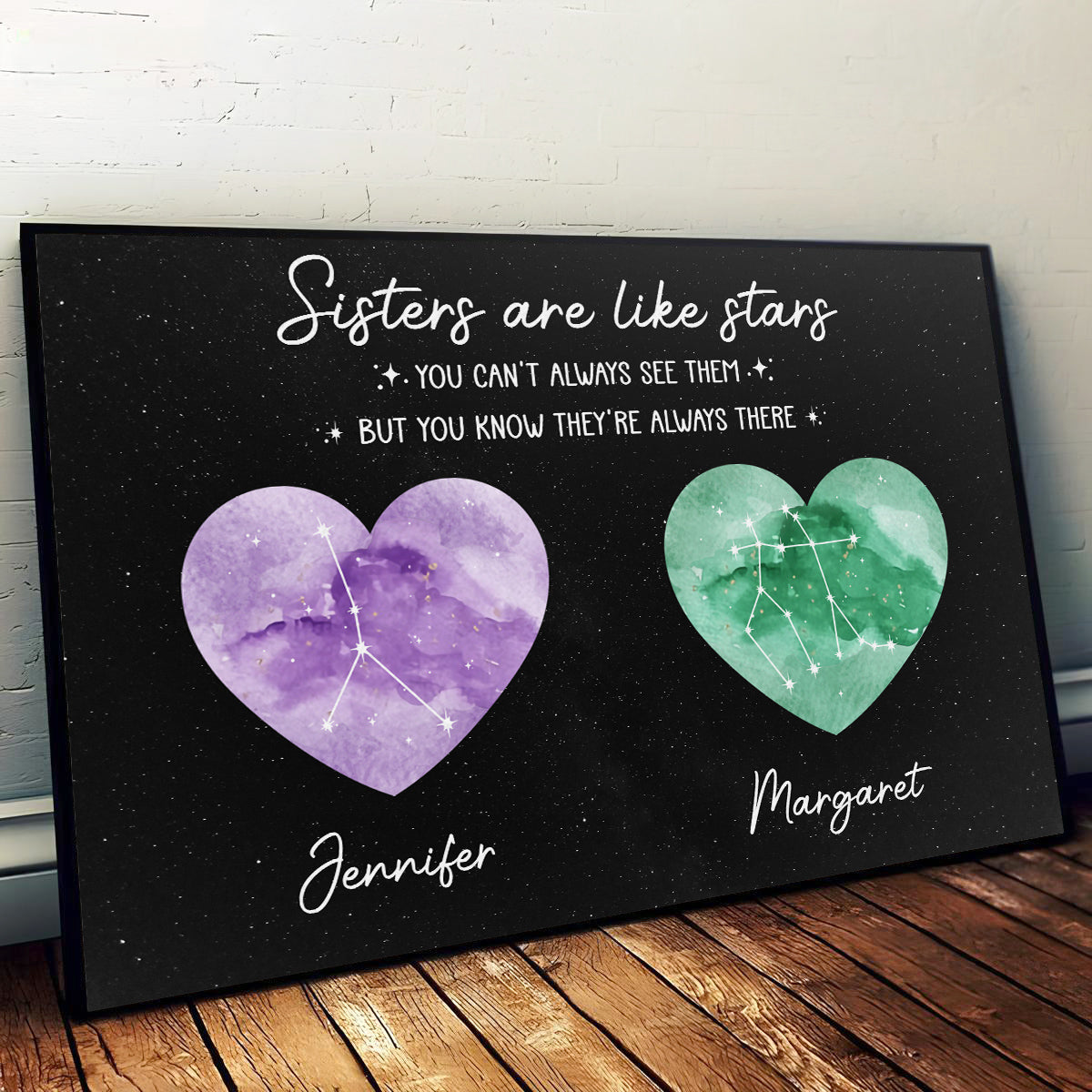 Good Friends Are Like Stars - Personalized Poster