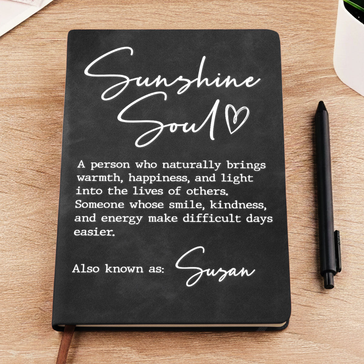 Sunshine Soul - Personalized Leather Journal