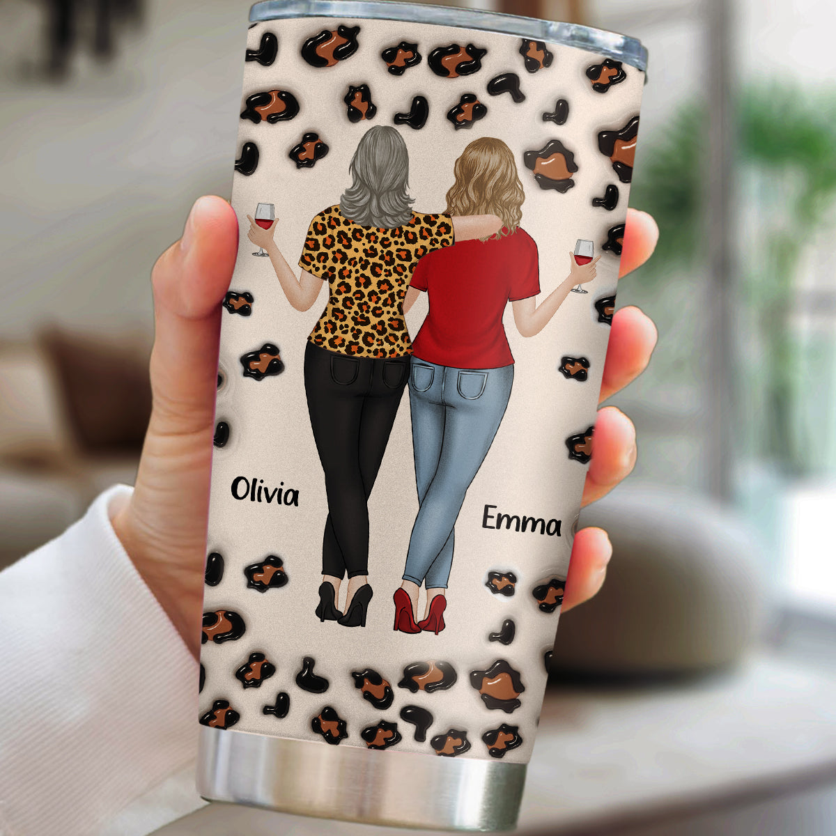 Custom Christmas Birthday Gifts For Best Friend • Alcohol Tolerating - Personalized 3D Inflated Effect Tumbler