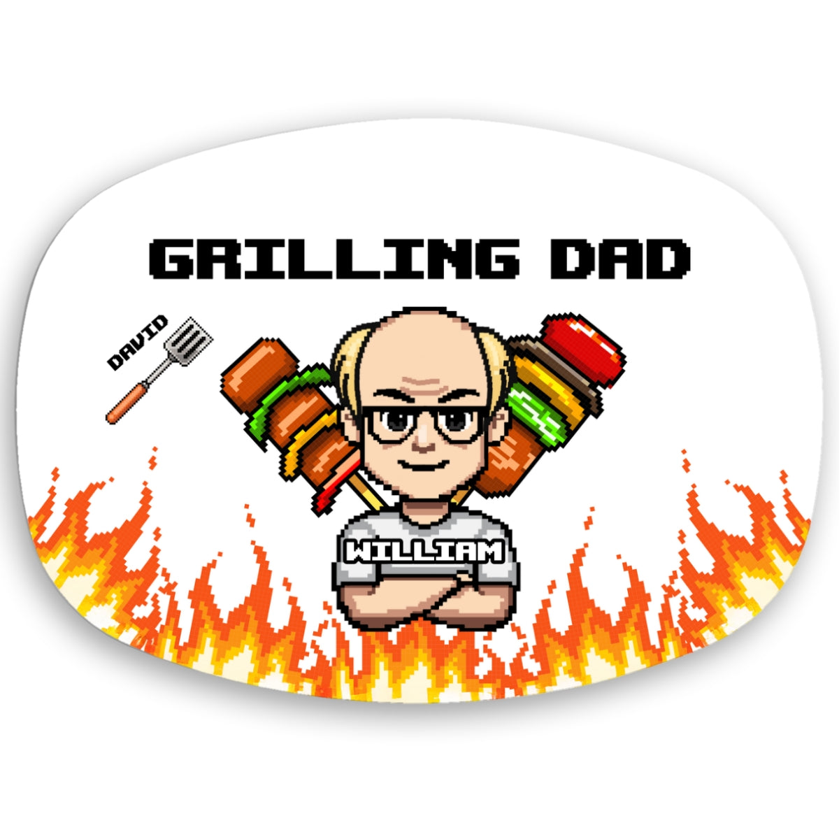 Grilling Dad - Personalized Platter