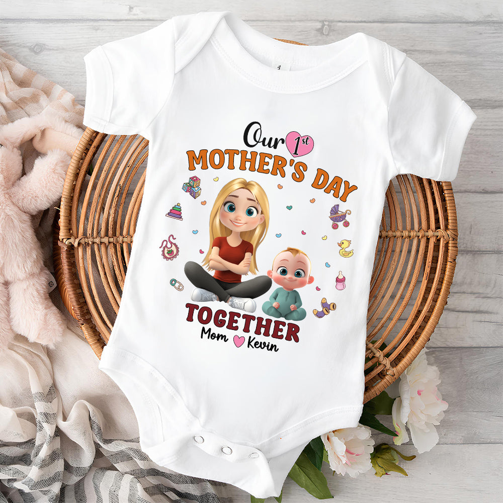 Our 1st Mothers Day Together - Personalized Onesie