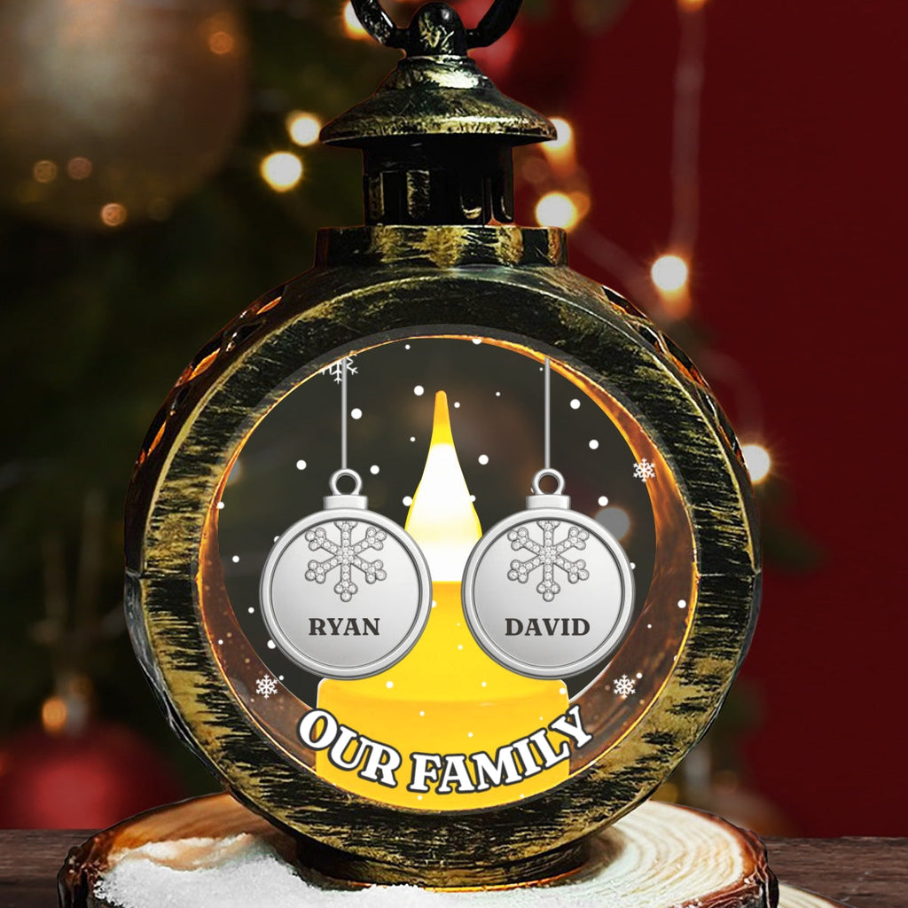Custom Name Family Christmas Gifts, Holiday Decor • Family Greatest Christmas - Personalized Christmas Lantern