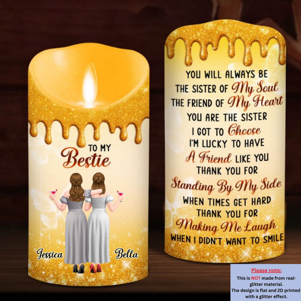 Soul Friend Forever - Personalized 3D Effect LED Candle
