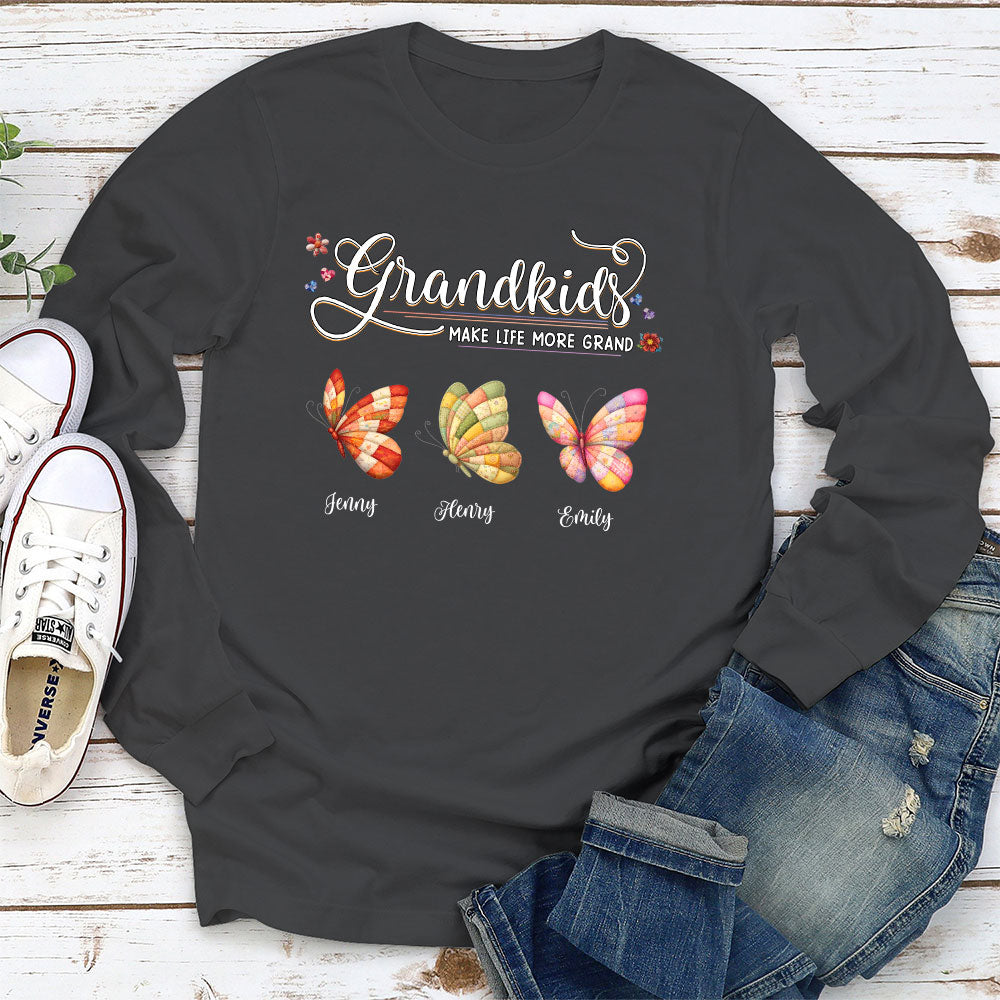 Custom Mother's Day Gift for Mom & Grandma • Grandma Butterflies - Personalized Shirt