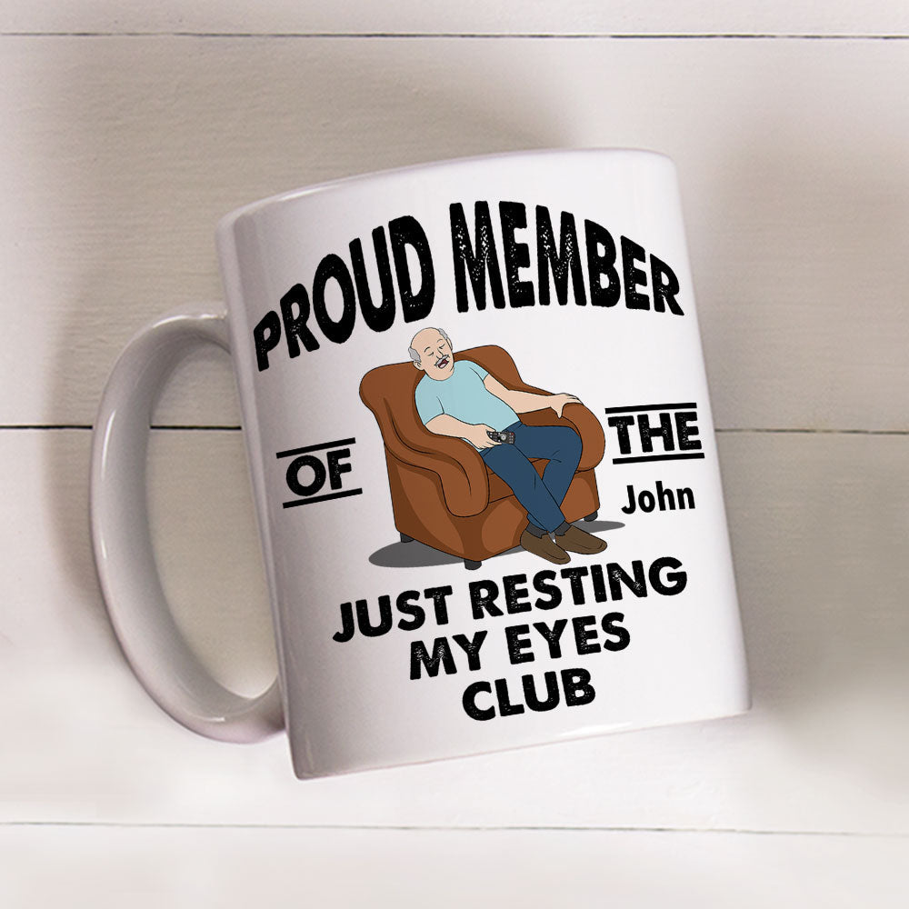 Custom Christmas & Birthday Keepsake Gift • Taking A Quick Eye Break - Personalized Coffee Mug