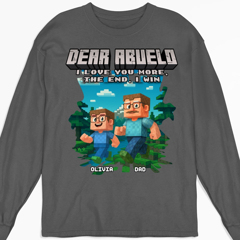 Custom Father's Day, Special Gift for Dad & Grandpa • Dear Papa We Love You - Personalized Shirt