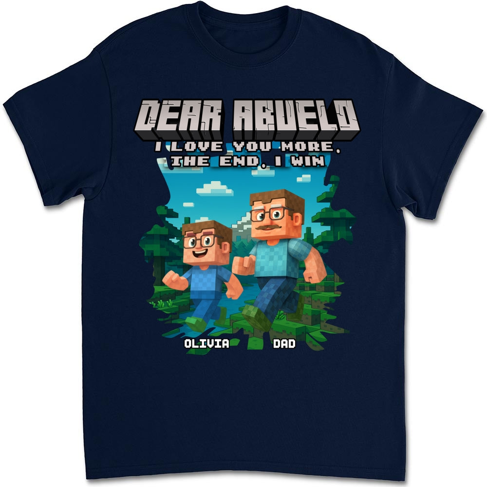 Custom Father's Day, Special Gift for Dad & Grandpa • Dear Papa We Love You - Personalized Shirt