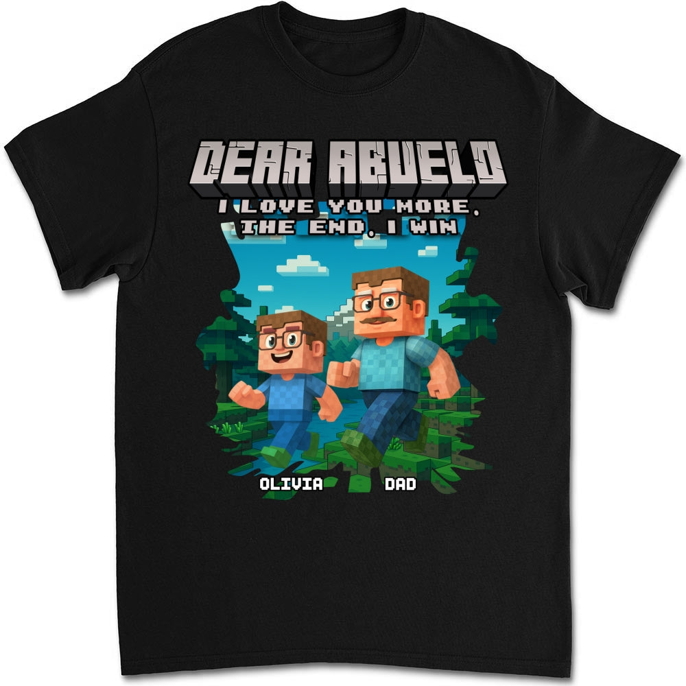 Custom Father's Day, Special Gift for Dad & Grandpa • Dear Papa We Love You - Personalized Shirt