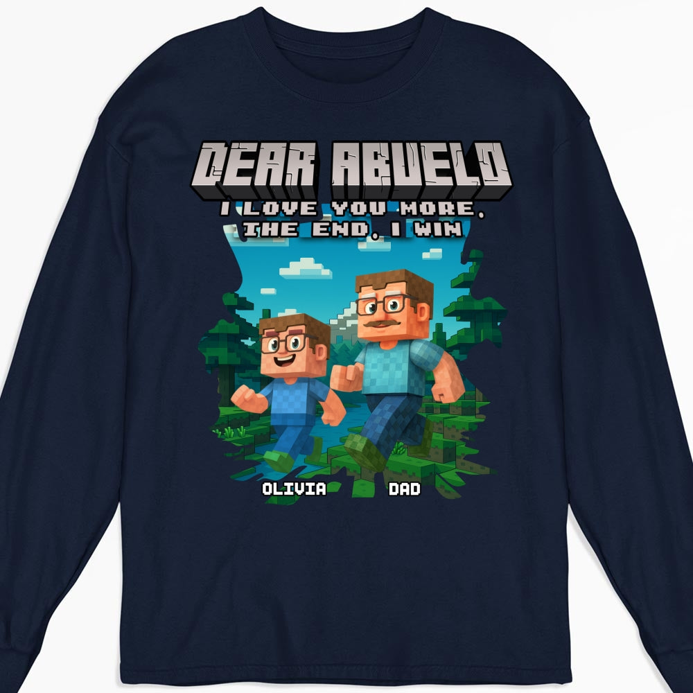 Custom Father's Day, Special Gift for Dad & Grandpa • Dear Papa We Love You - Personalized Shirt