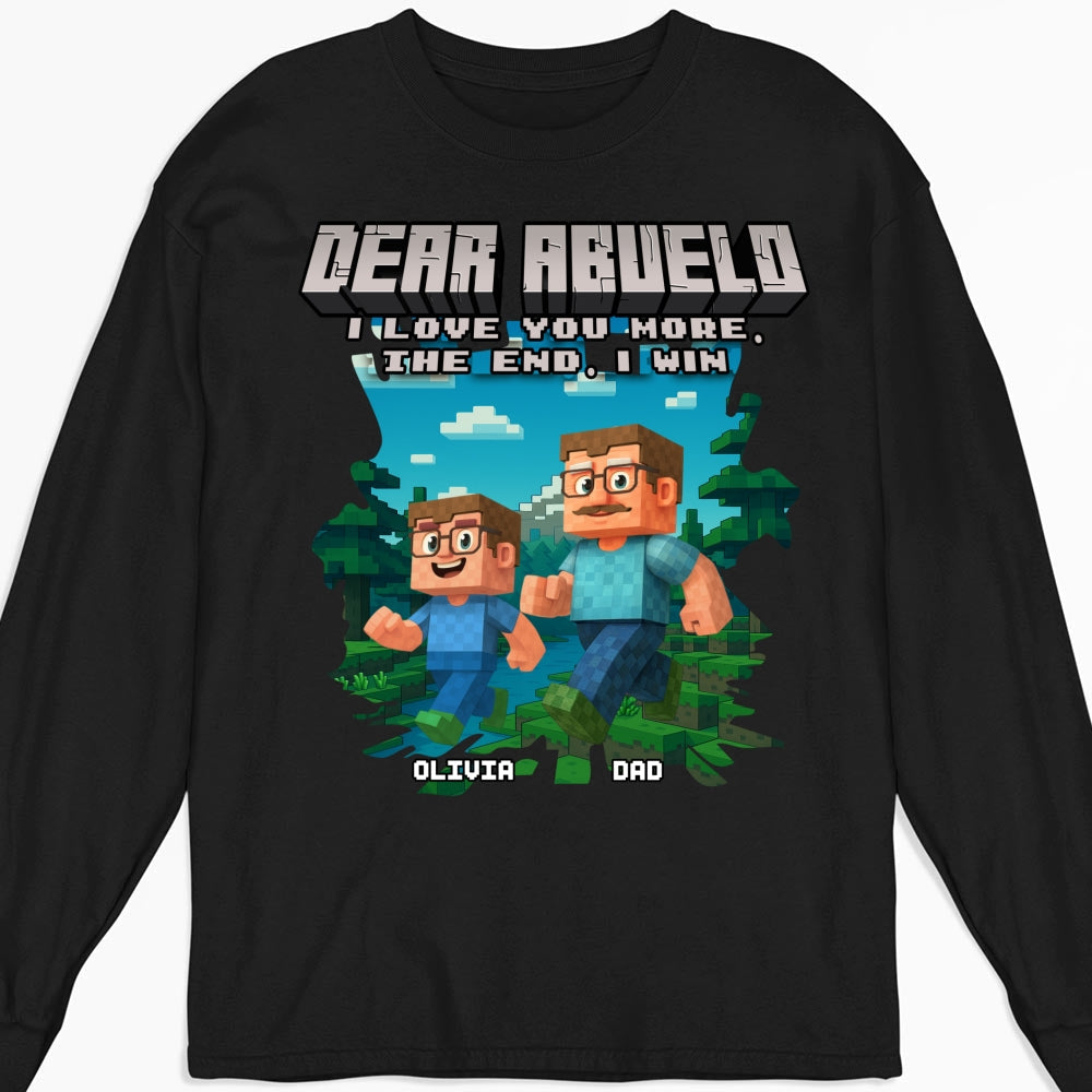 Custom Father's Day, Special Gift for Dad & Grandpa • Dear Papa We Love You - Personalized Shirt