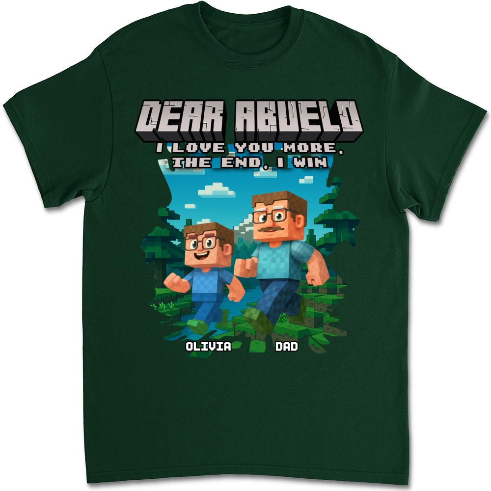 Custom Father's Day, Special Gift for Dad & Grandpa • Dear Papa We Love You - Personalized Shirt