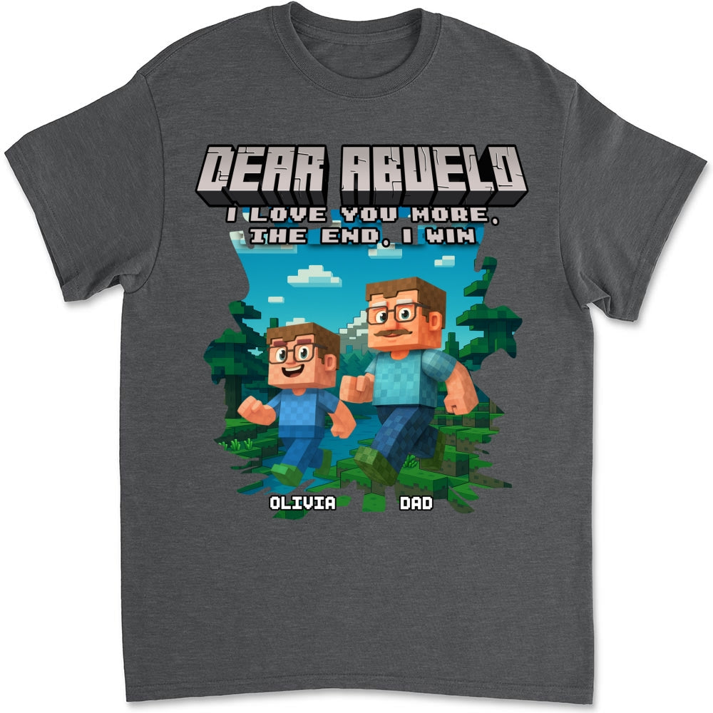 Custom Father's Day, Special Gift for Dad & Grandpa • Dear Papa We Love You - Personalized Shirt