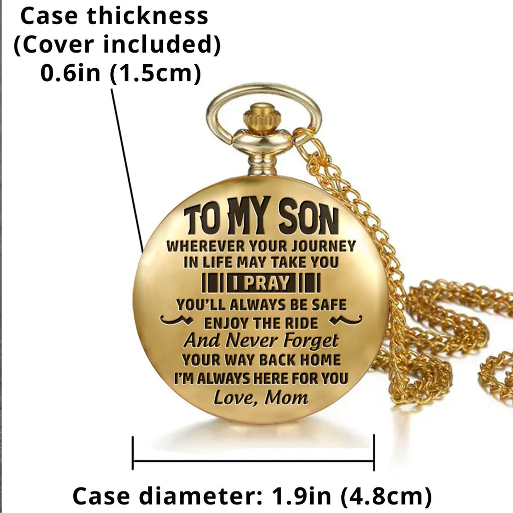 Way Back Home - Personalized Pocket Watch