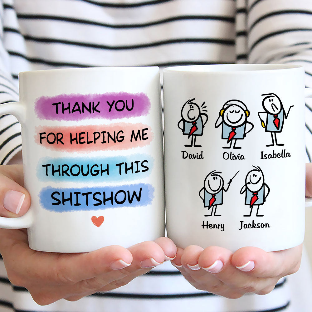 Custom Coworker, Christmas & Birthday Team Appreciation Gift • Support Through The Storm - Personalized Coffee Mug