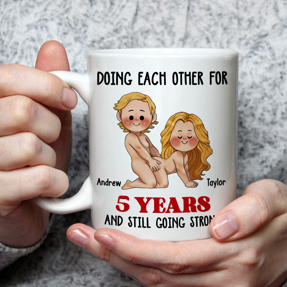 Custom Anniversary Keepsake Gifts For Couple • Doing Each Other - Personalized Coffee Mug