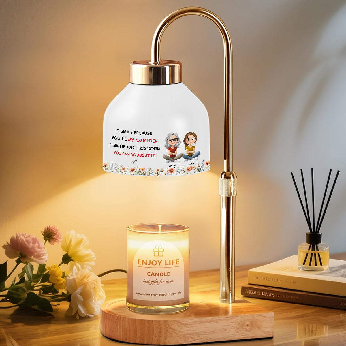 For Daughter - Personalized Candle Warmer Lamp