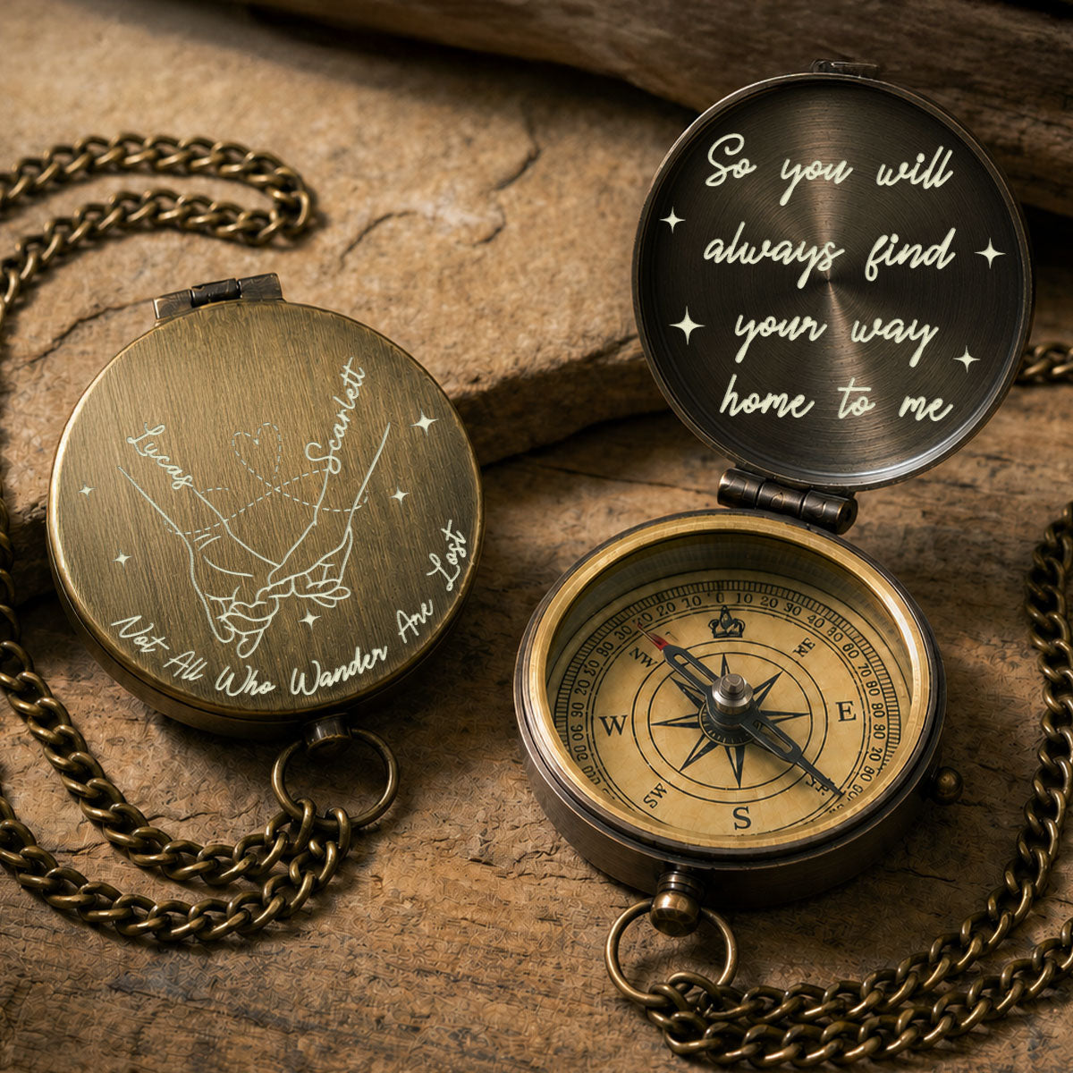 Your Last Everything - Personalized Engraved Pocket Compass