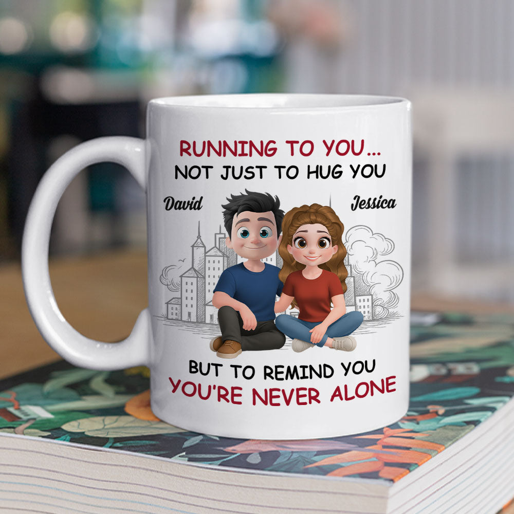 Custom Anniversary Keepsake Gifts For Couple • Heart Runs Home To You - Personalized Coffee Mug