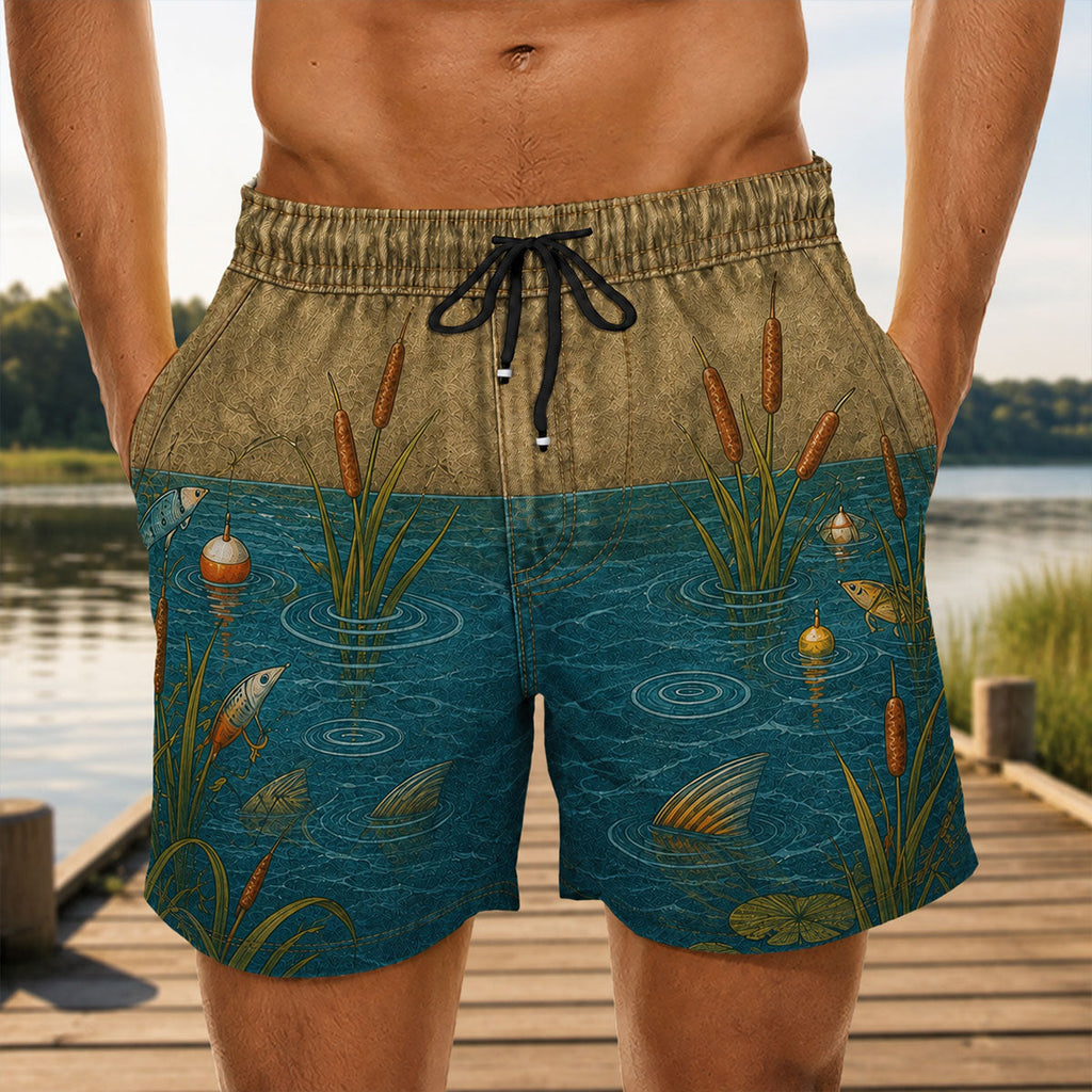 Custom Funny 3D Body Swim Trunks for Men, Birthday Summer Gift • Merman Vibes - Personalized Beach Shorts