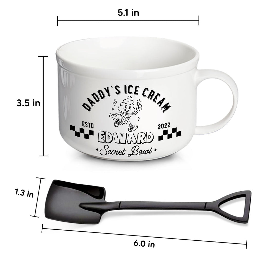 Reserved For Dad Only - Personalized Ceramic Bowl