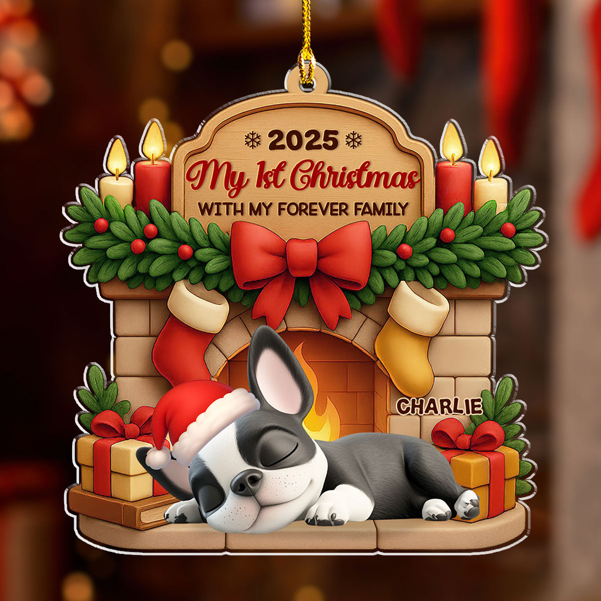 Custom Keepsake Christmas Ornament •  As A Family Member - Personalized 3D Effect Acrylic Ornament