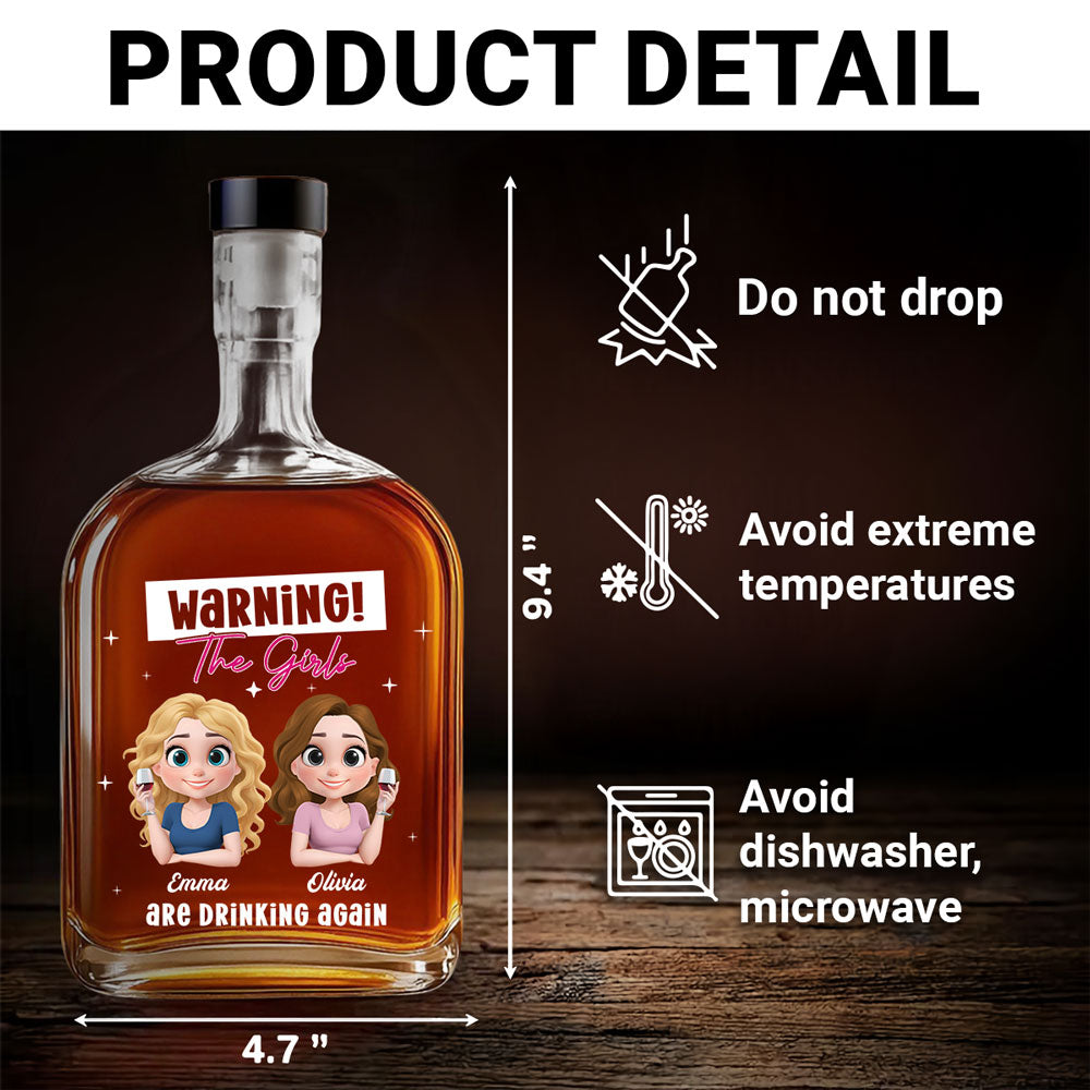 Drinking Alert - Personalized Spirits Decanter