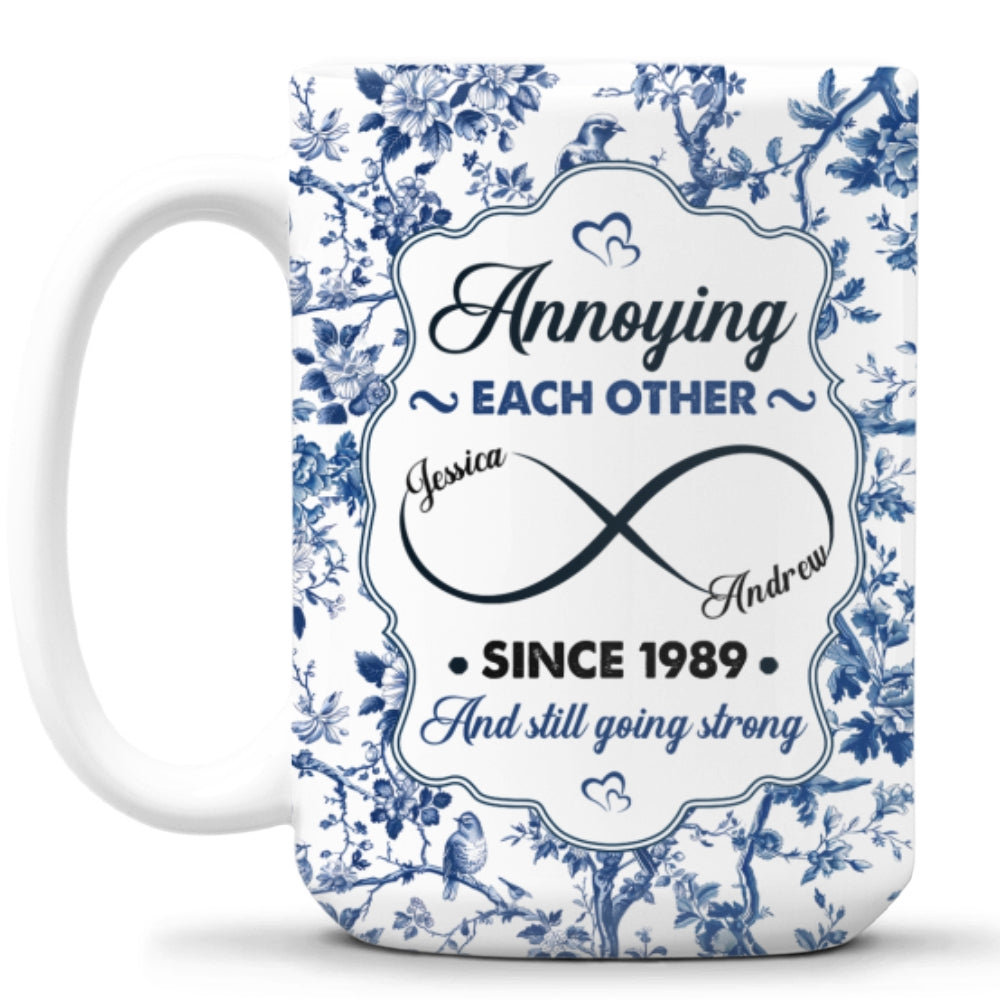 Custom Anniversary Keepsake Gifts For Couple • Love You Forever - Personalized Coffee Mug