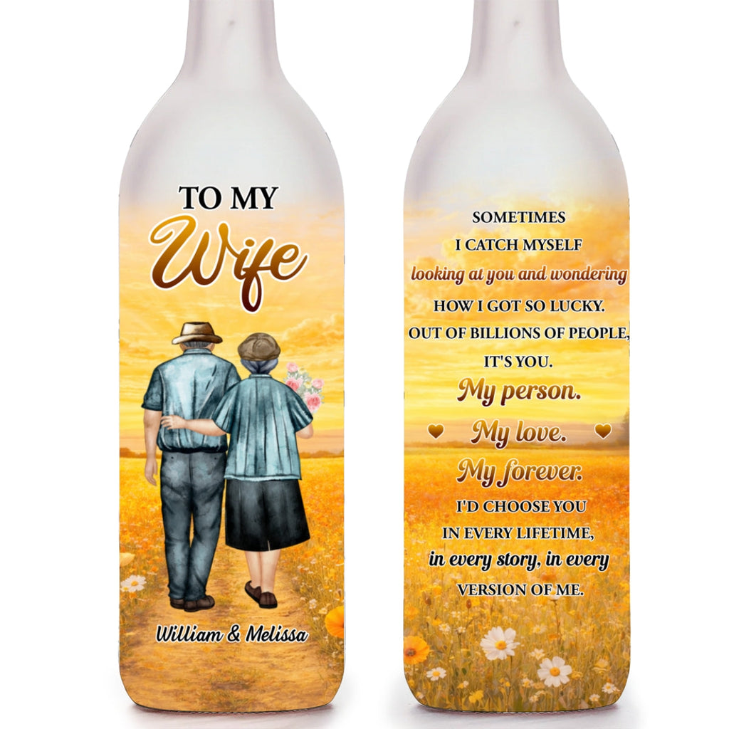 How Lucky I Am - Personalized Bottle Lamp